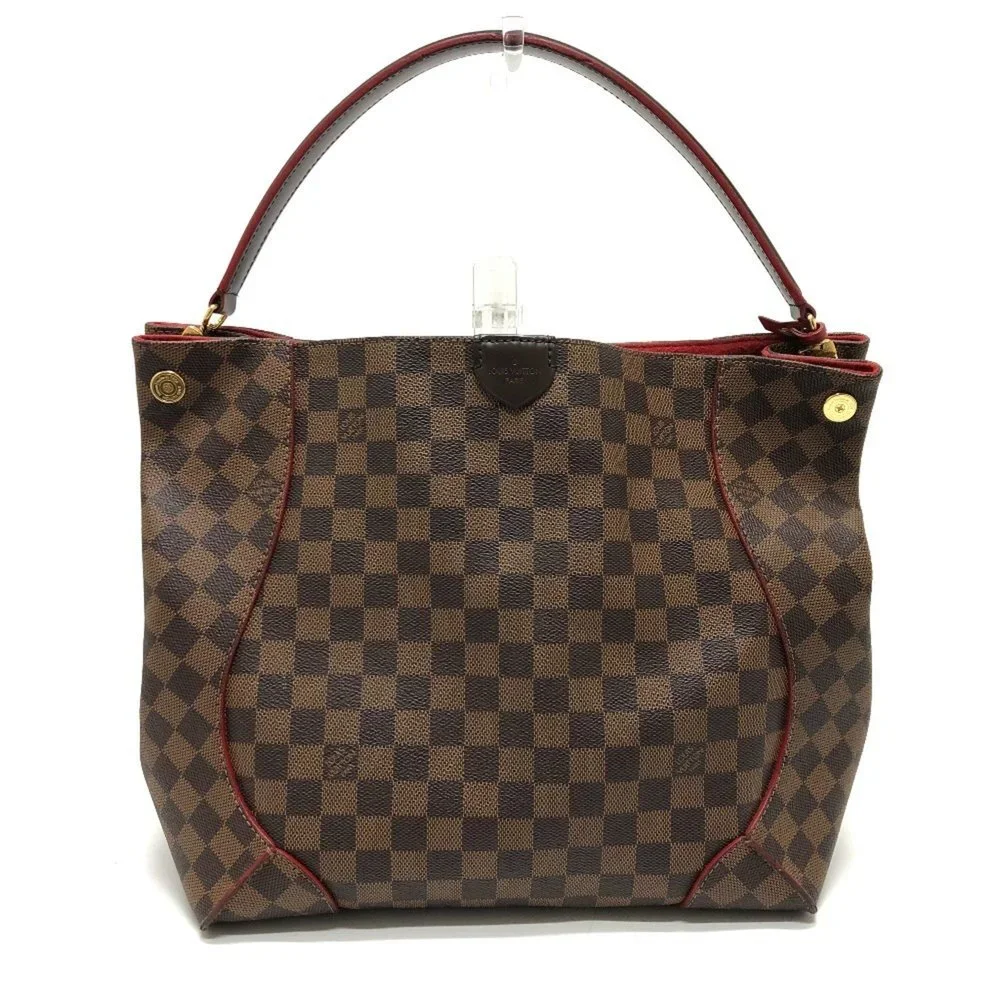 LOUIS VUITTON Authentic Black Damier Canvas Shoulder Bag